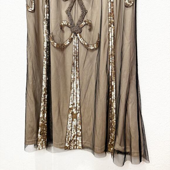 NWOT Aidan Mattox Beaded Mesh Dress - Picture 7 of 15